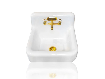 CIRCE D’ACADIA - Wall-mounted cast iron washbasin by WatermarkFixtures