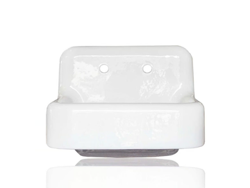 CIRCE D'ACADIA - Wall-mounted single cast iron washbasin by WatermarkFixtures