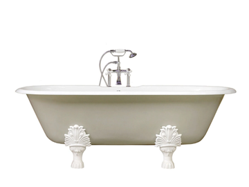 CONCORDIA - Oval freestanding cast iron bathtub by WatermarkFixtures