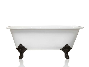 EDWARDIAN CONCORDIA - Freestanding oval cast iron bathtub by WatermarkFixtures