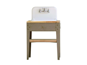 SABINE - Single floor-standing wooden vanity unit by WatermarkFixtures