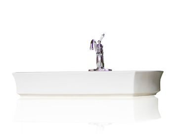 SC-K393 - Countertop single porcelain washbasin by WatermarkFixtures