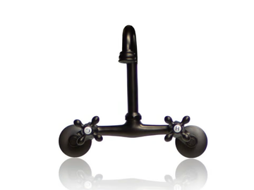 WMF-LF-604-MC - 2 hole wall-mounted brass washbasin mixer by WatermarkFixtures