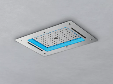 653.20.552 - LED ceiling mounted built-in stainless steel overhead shower by WEISS-STERN