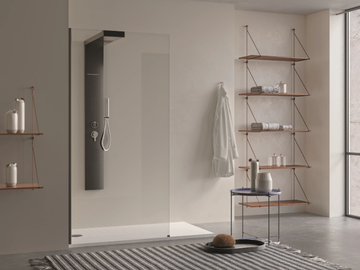 BLACK SERIES - Shower cabin with hinged door by WEISS-STERN