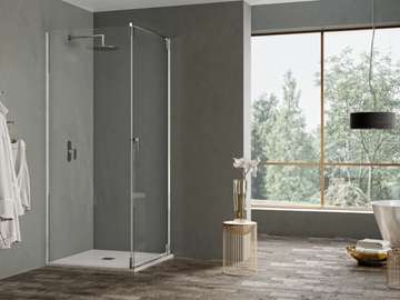 OPERA - Glass and aluminium shower cabin by WEISS-STERN