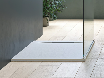 PIAZZA - Rectangular resin shower tray by WEISS-STERN