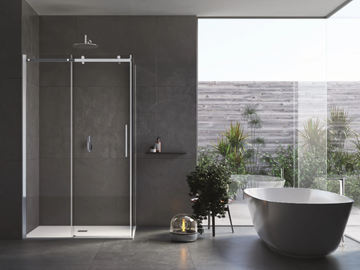 ZEUS 2.0 - Custom shower cabin with sliding door by WEISS-STERN