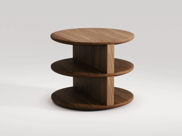 TRIPLEX - Walnut bedside table / coffee table by Wewood