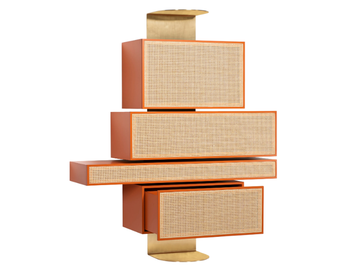 NYNY - Suspended highboard with flap doors and drawers by Wiener GTV Design