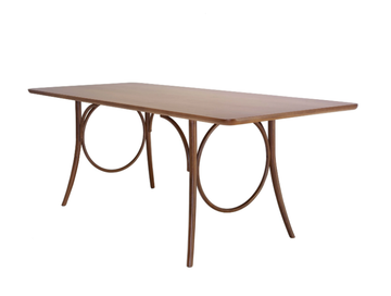 RING DINING TABLE - Rectangular beech table by Wiener GTV Design