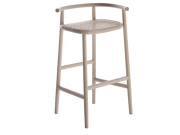 SINGLE CURVE BARSTOOL - High beech barstool by Wiener GTV Design