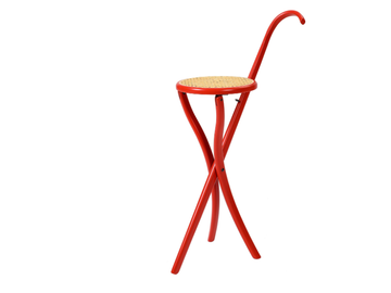 STOCKSESSEL - Folding beech stool by Wiener GTV Design