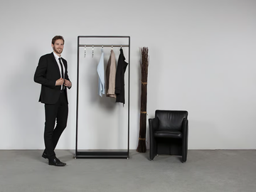 FRAME - ART589 - Stainless steel coat stand by Wissmann raumobjekte