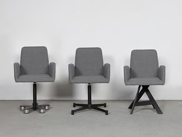 VARIOS - ART620 - Fabric chair with armrests by Wissmann raumobjekte