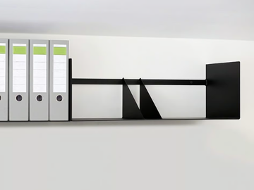 WALL - ART598-1 - Steel wall shelf by Wissmann raumobjekte
