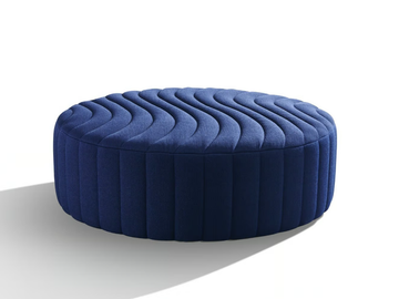 ADAGIO - Round fabric pouf by Wittmann