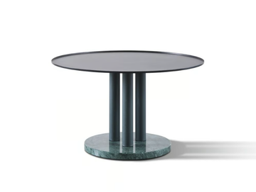 BATON - Round metal coffee table by Wittmann