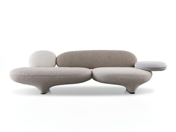 FIGURE - 3 seater fabric sofa by Wittmann