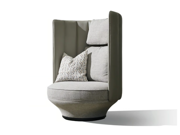 PARADISE BIRD - Fabric armchair high-back by Wittmann