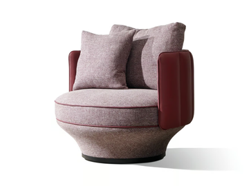PARADISE BIRD - Fabric armchair with armrests by Wittmann