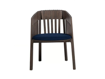 DUOMO - Solid wood chair with integrated cushion by Woak