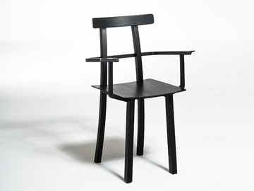 NERVOSA - Wooden chair with armrests by Woak