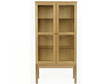 ABBEY WOOD - Wood and glass display cabinet by Woodman