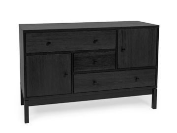 ABBEY WOOD - Wood veneer sideboard with drawers by Woodman