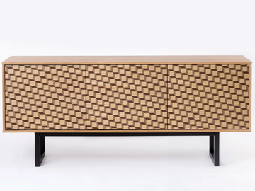 CAMDEN CUBE - Wooden sideboard with doors by Woodman