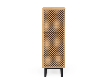 CAMDEN DIAMOND - Wood veneer chest of drawers by Woodman