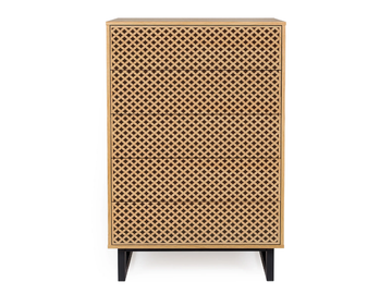 CAMDEN DIAMOND - Wood veneer chest of drawers by Woodman