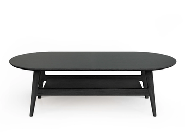 CURVED - Oak coffee table by Woodman
