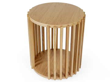 DRUM - Round wooden coffee table for living room by Woodman