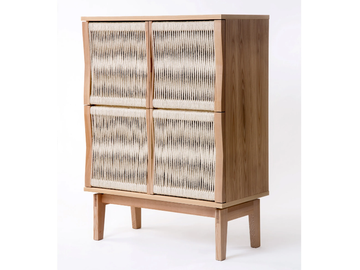 LILLA ATELJEN - Wood veneer highboard with doors by Woodman