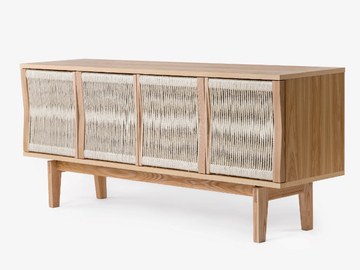 LILLA ATELJEN - Wood veneer sideboard with doors by Woodman