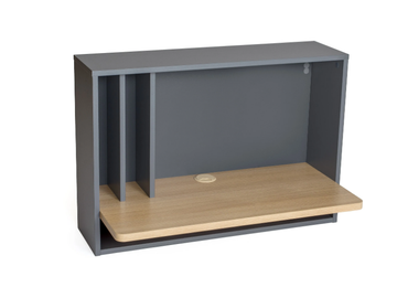 MINYARD - Wall mounted oak secretary desk by Woodman