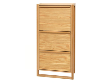 NEWEST - Wood veneer shoe cabinet by Woodman
