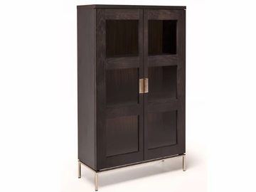 PIMLICO - Wood veneer highboard with doors by Woodman