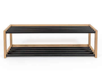 SLUSSEN - Steel and wood shoe cabinet by Woodman