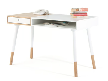 SONNENBLICK - Rectangular wood veneer writing desk by Woodman