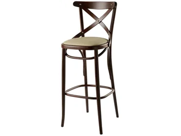 ACQUAMARINA - High beech stool with integrated cushion by XLINE
