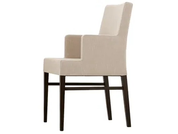 OPALE - Upholstered chair with armrests by XLINE