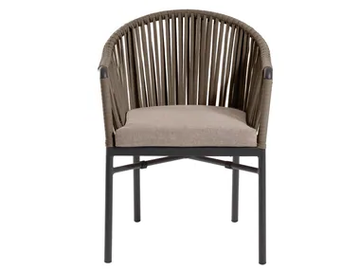 PERLA - Rope garden chair with armrests by XLINE