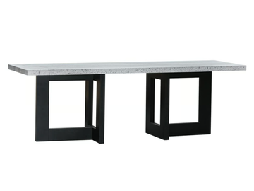 TRAVER - Rectangular console in rough travertine by XVL