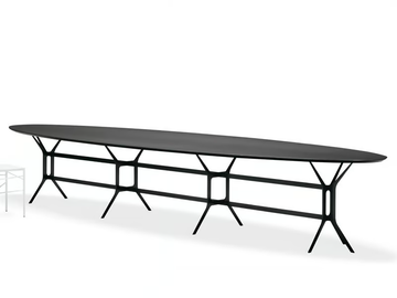 ARABESQUE - Oval metal table by YDF
