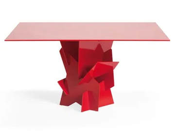 DIAMANTE - Square glass table by YDF