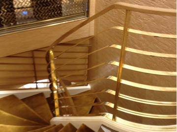 Parapet - Brass Stair railing by YDF