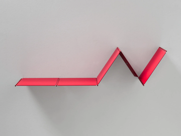 349 - Wall-mounted modular iron bookcase by ZAVA