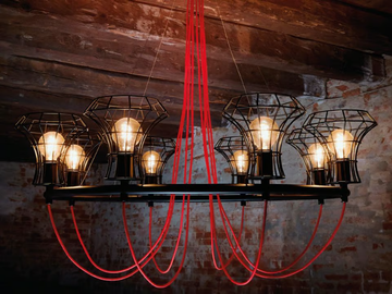 QUEEN CAGE - Iron chandelier by ZAVA